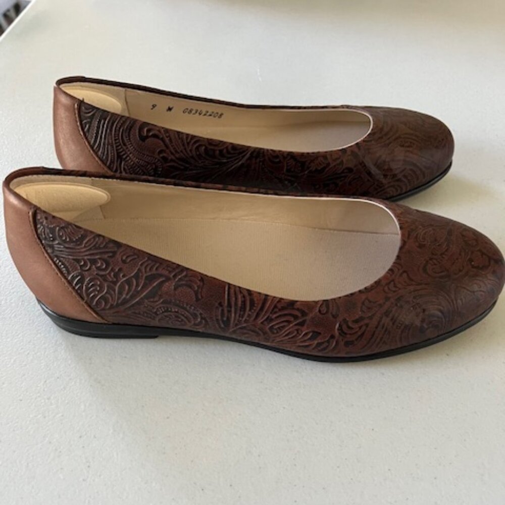 SAS Scenic Ballet Flats , Brown, 9W